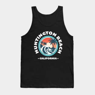 Huntington Beach - California (with White Lettering) Tank Top